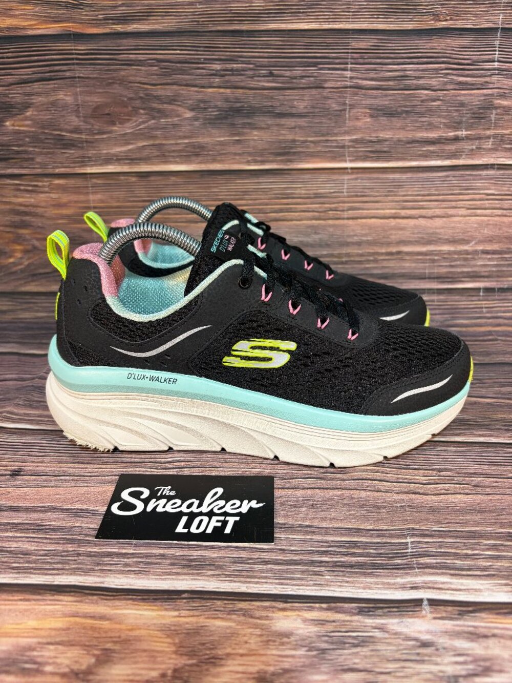 Skechers D'lux Walker Infinite‎ Motion Women's Sneakers Black Size 9
